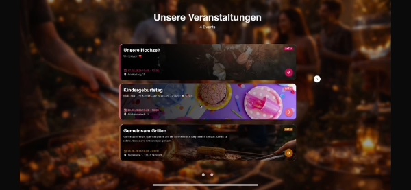 🚀 Update bei EventMyself!