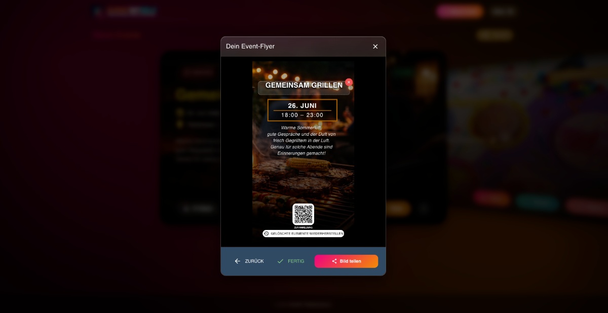 Neues Update, jetzt kannst du auch Flyer erstellen